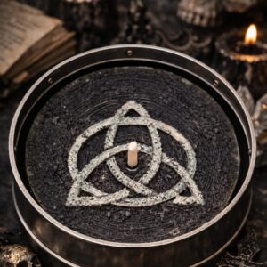 bougie nœud sorcière protection spirituelle flamme ésotérique