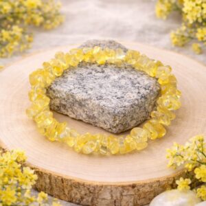 Bracelet Citrine Protection en pierres naturelles pour énergie positive
