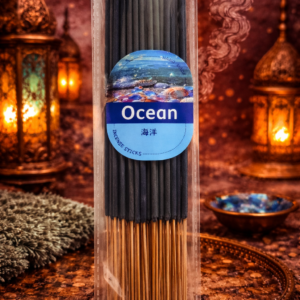 bâtons d’encens océan parfum frais marin lot de 5 pour relaxation et purification énergétique